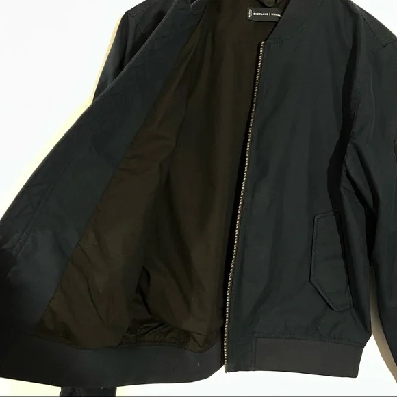 EVERLANE The Bomber Jacket/ Uniform In Navy Size Medium - Picture 4 of 13